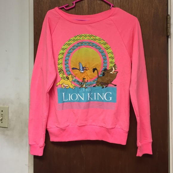 Neon Pink Lion King sweater