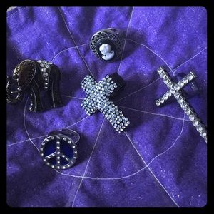 Elongated cross and cameo available