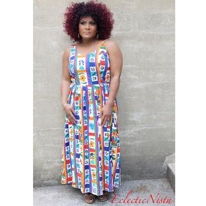 Vintage Floral Midi Dress Vintage Floral Midi Dress