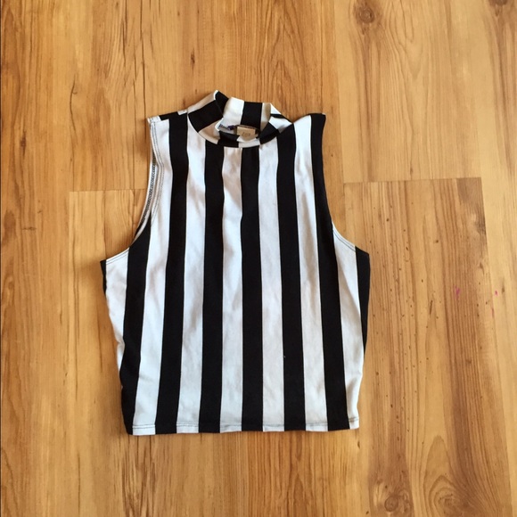 Striped crop top