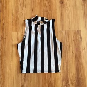 Striped crop top