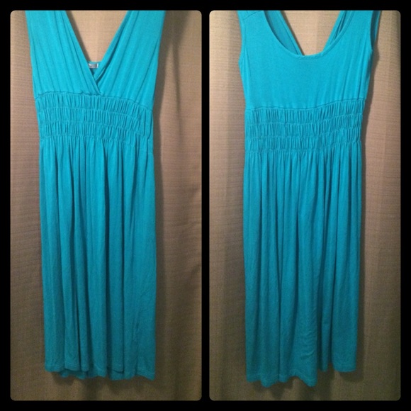 Turquoise Sleeveless Dress