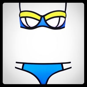Brand new 👙👙Neon color block Bikini size m