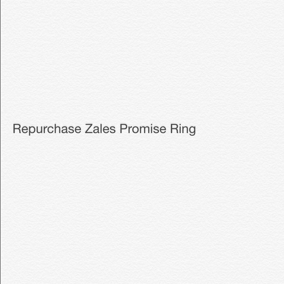Zales promise ring, gift receipt included.