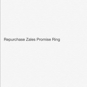 Zales promise ring, gift receipt included.