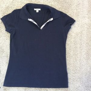 Navy blue Burberry Brit polo