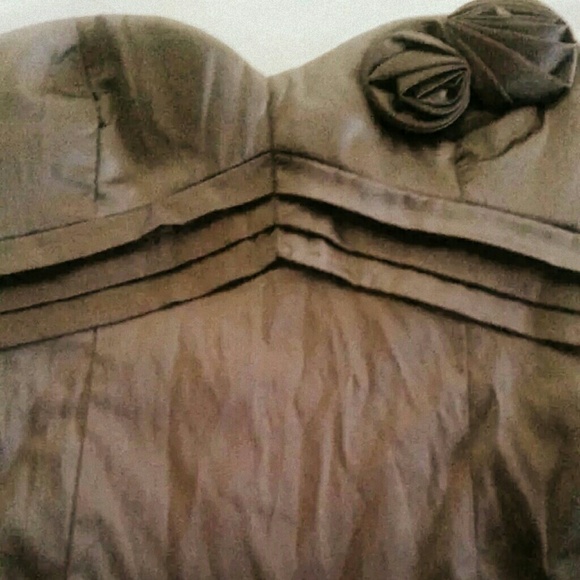Brown silk halter top - Picture 1 of 3