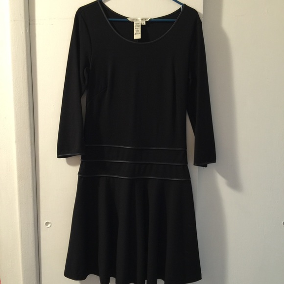 Max studio leather detail dress
