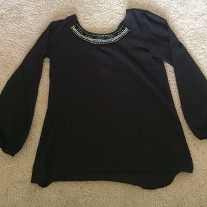Black flowy blouse