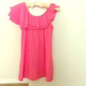 Lilly Pulitzer Pink Ruffled Top