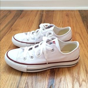 Traditional white converse. New