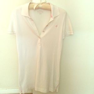 Lilly Pulitzer Chic Fit Polo - White