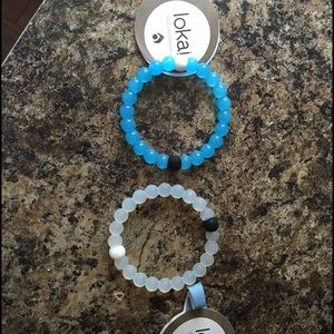 Lokai Bracelets 1 Blue 1 White