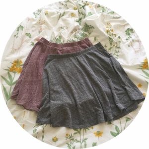 Basic cotton skirts
