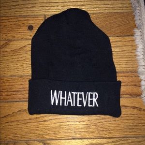 Black whatever beanie