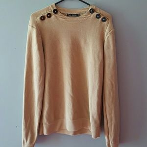 Men's Filippa K. Beige Sweater Anchor Buttons