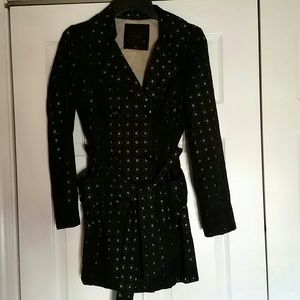 Two tone jacket black & tan