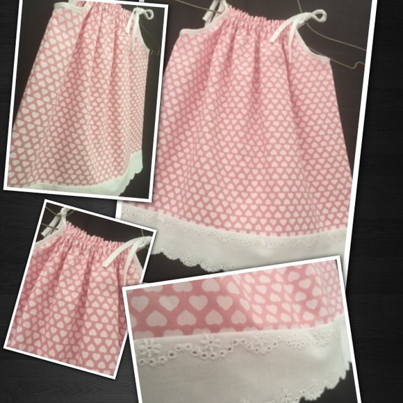 💞Pink heart little girl dress💝