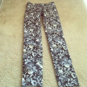 Floral jeans