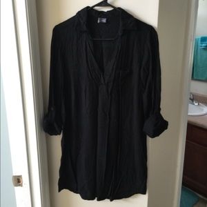 Collared long sleeve shirt dress!