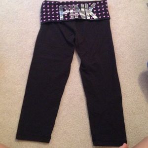 Victoria's Secret PINK crop yoga pants