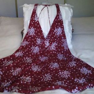 Free People Floral Halter Dress