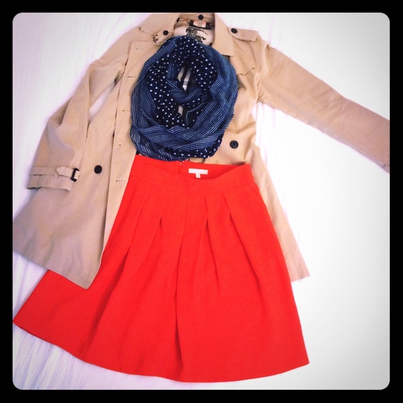 Banana Republic Cherry Red Skirt