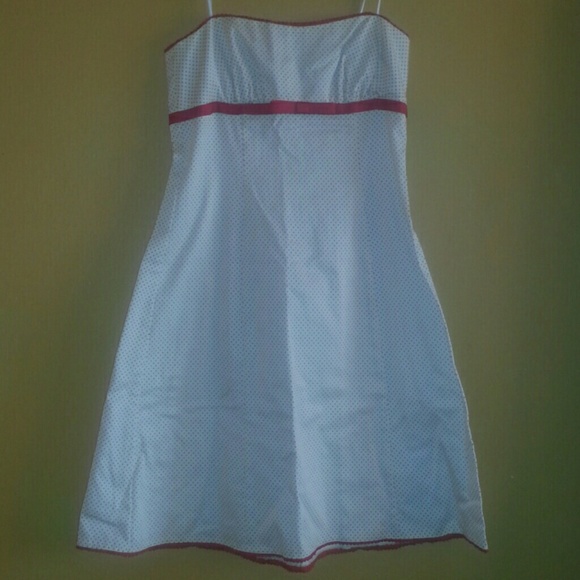 Allen Schwartz Red and White Dress - Picture 1 of 4