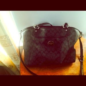Black coach purse