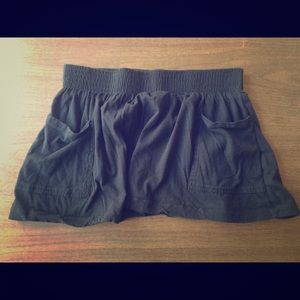 Black Loose Mini Skirt