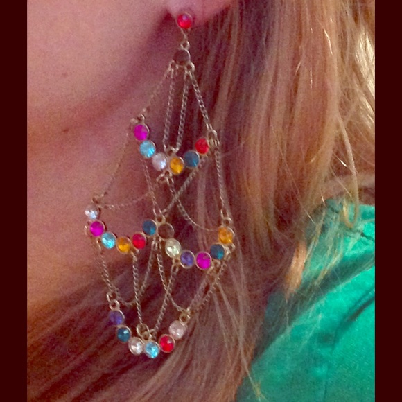 Chandelier Rhinestone 4 1/2" Earrings