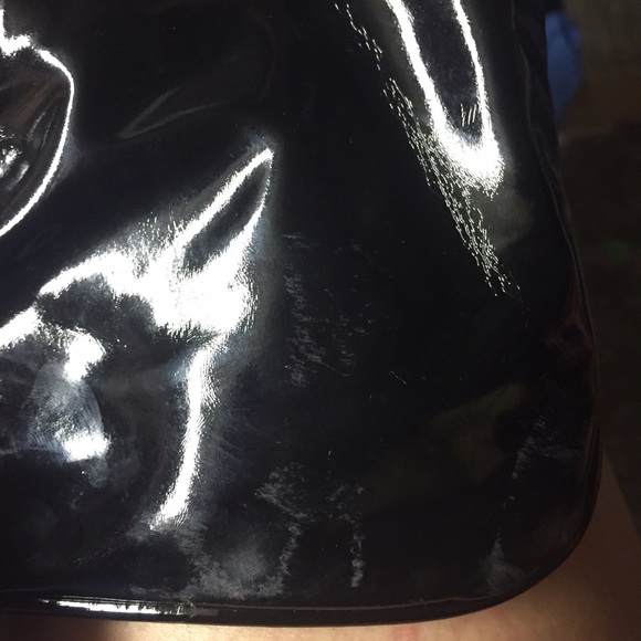 BNWT black w/ leopard trim wristlet - Picture 3 of 4