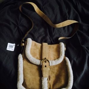 Coach suede handbag