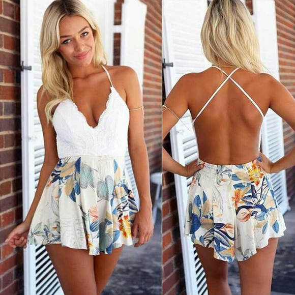 Dresses & Skirts - New with tags super cute romper (elastic)