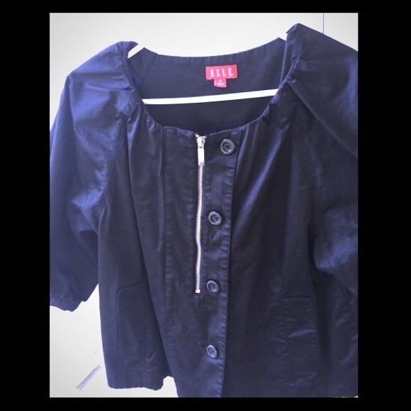 Black Elle silky jacket
