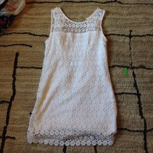 Hollister mini white dress