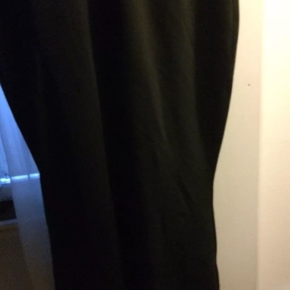 Long black scuba neck dress size Large - Picture 3 of 6