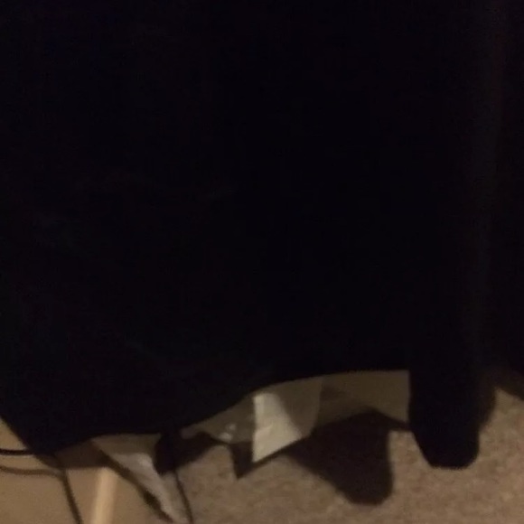 Long black scuba neck dress size Large - Picture 4 of 6