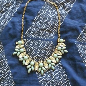Blue statement necklace