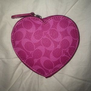 COACH HEART COIN PURSE