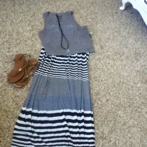 Max Rave navy blue stripe