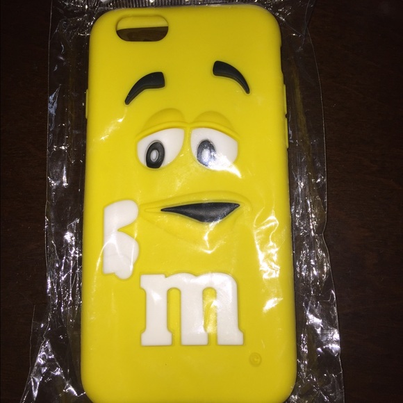Yellow Iphone 6 M& m case