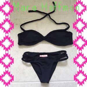 Mara Hoffman braided bandeau bikini set