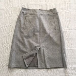Light Gray A Line Skirt