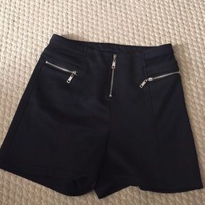 Black high waisted shorts