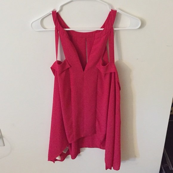 BCBGMaxAzaria pink top.