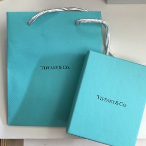Authentic Tiffany box and gift bag