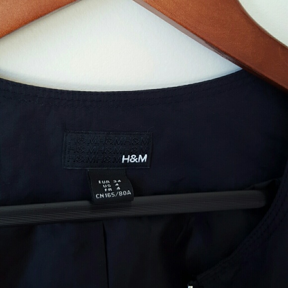 H&M Navy Blue Bomber Jacket - Picture 4 of 4