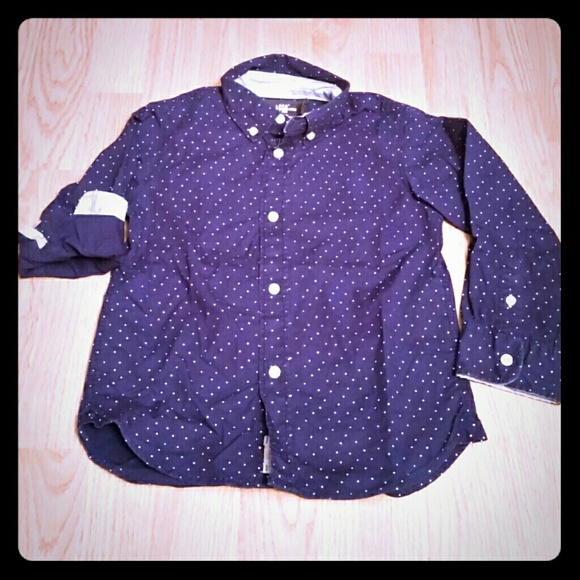 H&M Boys button front dress shirt.