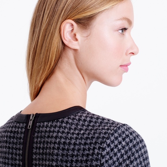 J. Crew Mixed Houndstooth Dress - Picture 1 of 3